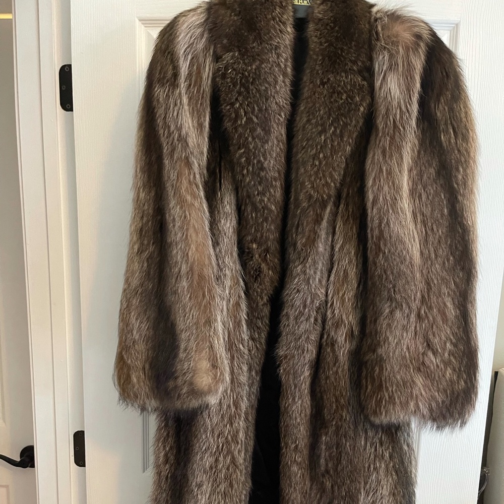Raccoon Full Length Coat